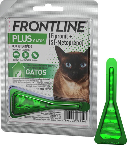 Antipulgas E Carrapatos Frontline Plus Para Gatos