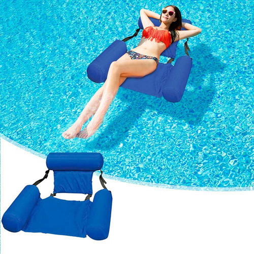 Silla Flotante Inflable Float Row Con Respaldo Reclinable Fl