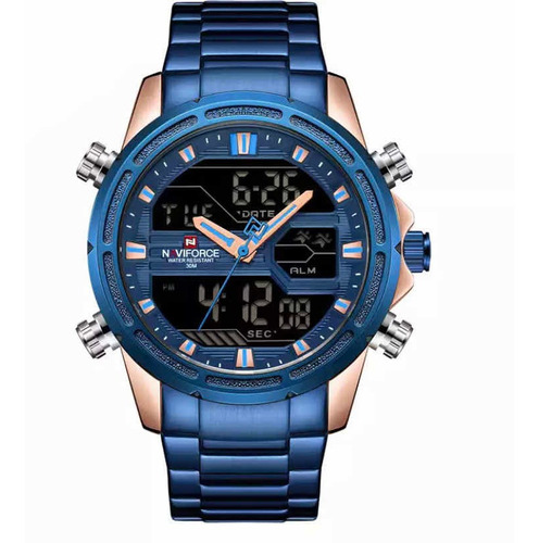 Reloj Para Hombre Acero Inoxidable Calendario