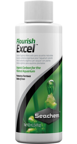 Flourish Excel Co2 Seachem Acuario Plantado Plantas 100ml