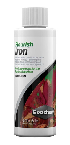 Fertilizante Seachem Flourish Iron 100ml Plantados Hierro