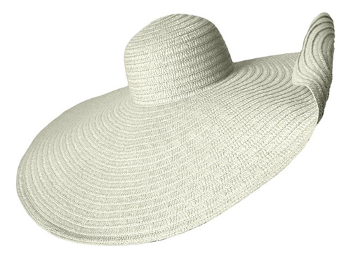 Sombrero De Playa Plegable Con Ala Ancha Y Enrollable