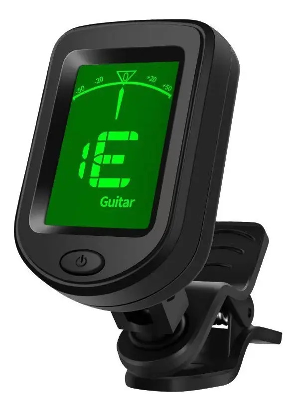 Afinador Digital De Violão Guitarra Baixo Ukulele Violino Preto