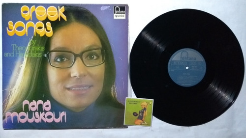 Nana Mouskouri Greek Songs Lp Holandes De Coleccion