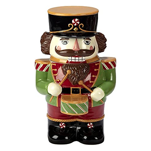 Tarro De Galletas 3d  Holiday Nutcracker , 56 Oz, Multi...