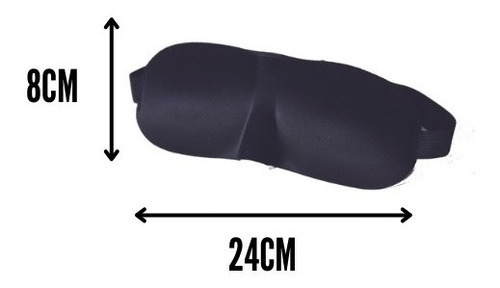 Imagen 3 de 5 de Antifaz Para Dormir Mascara Ojos Protector Travel Blue Tb454