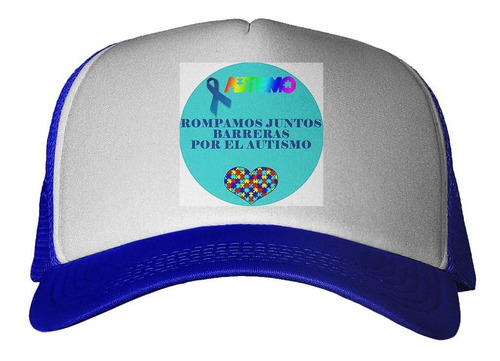 Gorra Autismo Rompamos Juntos Lazo Azul