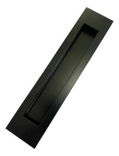 Puxador Concha De Embutir Para Porta Inox Preto Fosco 25cm