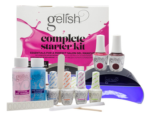 Kit Completo De Iniciacion + Lampara Led + 2 Tonos By Gelish