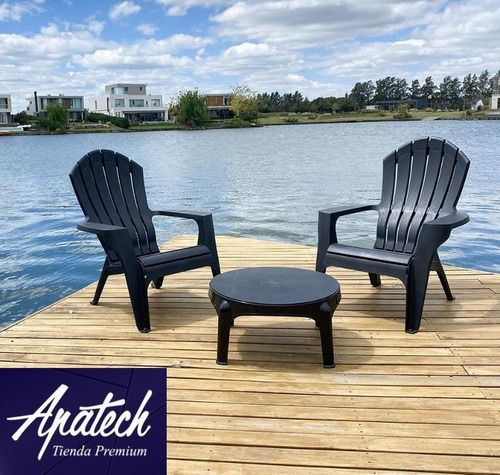 Sillon Jardin Plastico Garden Life Miami Negro