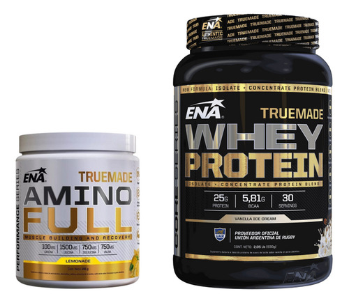 Truemade Whey Protein Ena X 2 Lb + Truemade Amino Full 146g