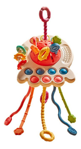 Montessori 4 In 1 Baby Sensory Toys With Cord