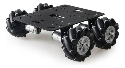 Chasis Profesional 80 Mm Mecanum 4wd Para Arduino Y Raspberr