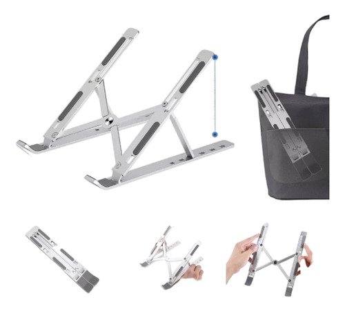 Soporte Notebook Base Eleva Aluminio Computadora Home Office