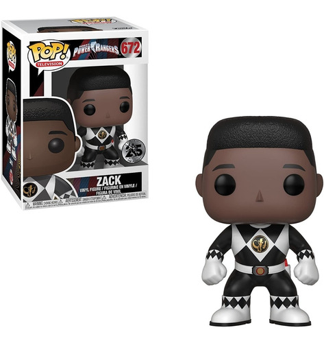 Funko Pop Black Ranger Sin Mascara Power Rangers 25 Aniversa