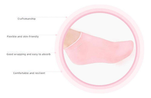 3 Calcetines De Silicona Suave Para Los Pies, Protección