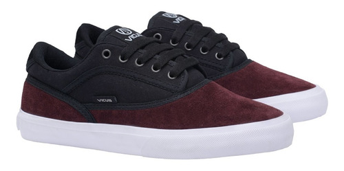 Zapatillas Vicus Genesis Gamuza/lona Negro Bordo