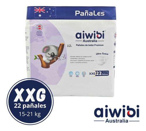 Pañales Aiwibi Premium Pack X2 Pqtes- Elige La Talla