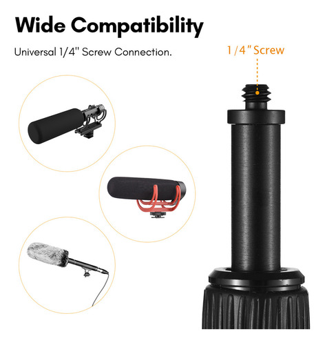 Micrófono De Mano Andoer Boom Arm, Micrófono Extensible De 5
