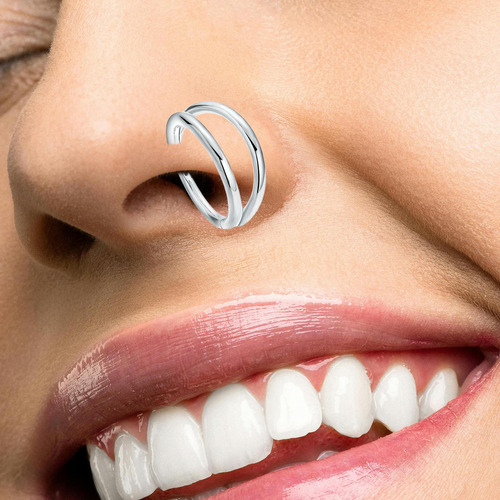 3 Anillo Para La Nariz Aro No Perforado Anillos Para El