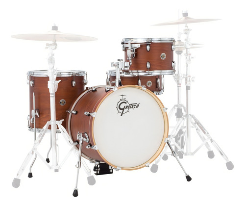 Batería Gretsch Catalina Club Jazz 4 Cuerpos Bombo 18'' Color Satin Walnut Glace