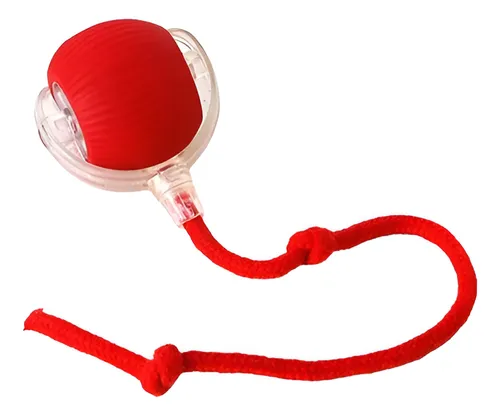 Bola Giratória Inteligente Com Cauda Pet Gato Silicone Usb