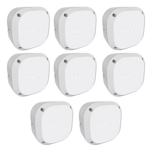 Caja de paso Cftv externa blanca 8 Intelbras Vbox 1100e