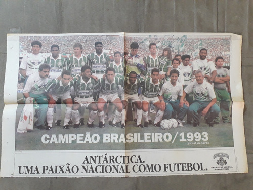 Pôster Palmeiras Campeão Brasileiro De 1993