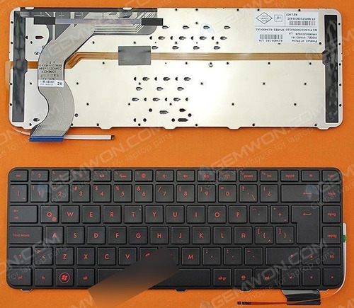 Teclado Laptop Hp Envy 14 14-1000 14-1100 Español Led Rojo