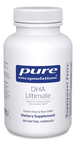 Dha Ultimate Pure Encapsulations 120 Softgel