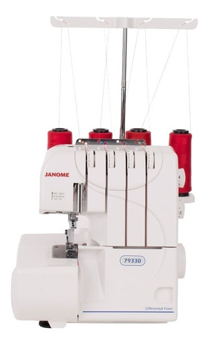 Máquina Overlock E Ultralock 7933d Janome Cor Branco 127V