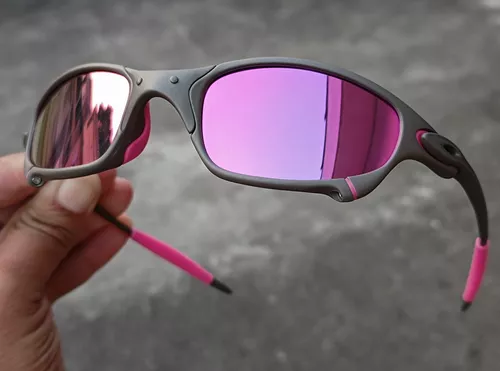 Óculos De Sol Juliet X-metal Lentes Prizm Rosa Transparente Borrachinhas  Rosa + Brinde