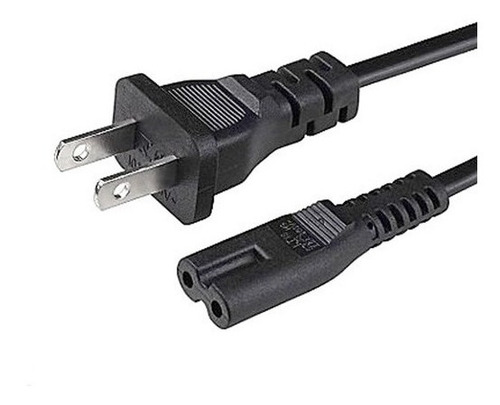 Imagen 1 de 2 de Cable Poder Corriente Ac Tipo 8 Equipos Electrónicos