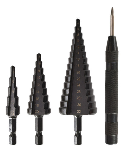 Juego De Brocas Escalonadas Hss Cobalt For Metal, Pvc Y Mad