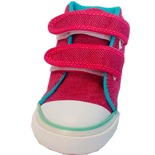 Imagen 5 de 10 de Zapatillas Botitas Bebe Lona Marca Small Mod. Twist (0325)