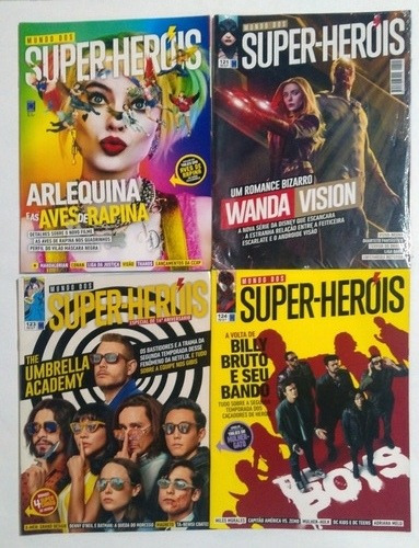 Lote Revista Mundo Dos Super Heróis E Mundo Nerd + Pôsteres