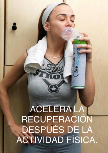 Oxígeno En Lata Portátil Puroxigeno 2 De 8 Lt Y 1 De 2.5 Lt