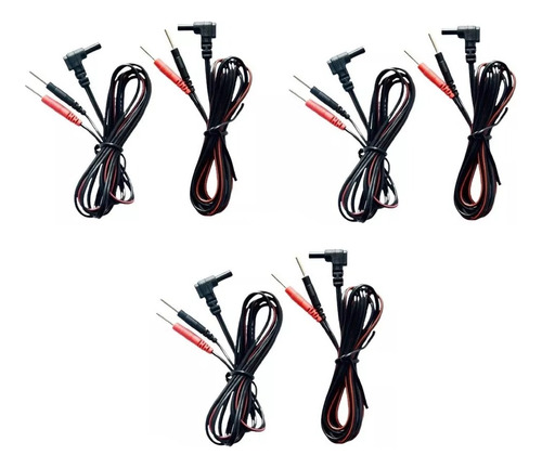 6 Cables Repuesto Tens  Ems Electrodos Terapia Alta Calidad