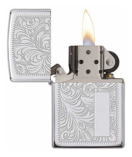 Encendedor Zippo Cromado Brillante Veneciano