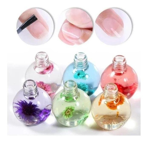 Óleo De Cutícula 15 Ml Com Flores Unhas Hidratante