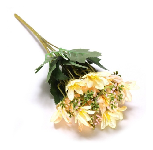Imagen 3 de 8 de Ramo De Flores Artificiales Modelo Escalonias