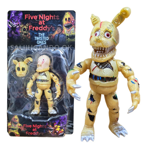 Muñeco Five Nights Freddy Articulado Grande C/ Luz Y Mascara