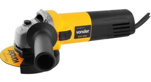 Esmerilhadeira angular Vonder EAV 650 de 50 Hz/60 Hz amarelo 650 W 127 V + acessório