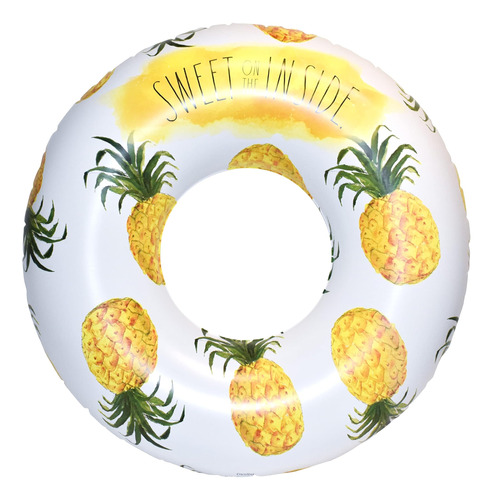 Paquete De 1 Inflable Piscina Coconut Float Pineapple Patter