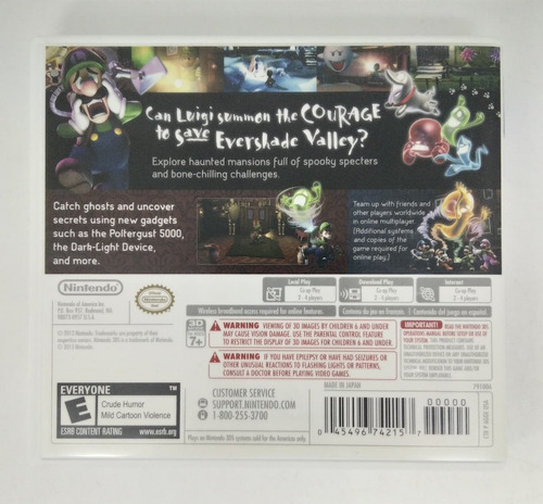 Imagen 2 de 7 de Luigi's Mansion Dark Moon Nintendo 3ds Retromex Tcvg B