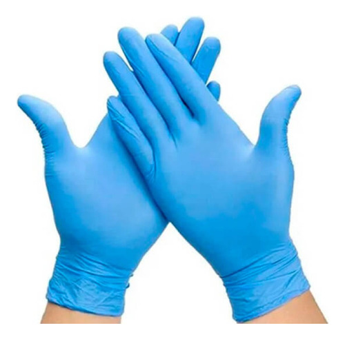 Guantes De Nitrilo Azul Talla S  Y  M 