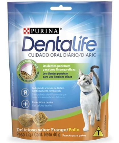 Dentalife Purina Gatos Premio  Snack Cuidado Oral 40gr. Np