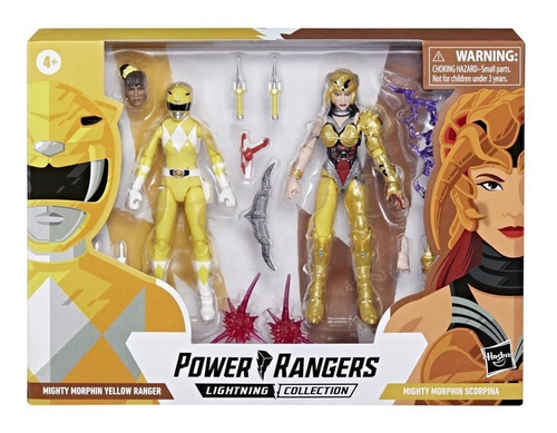 Mighty Morphin Yellow Ranger Vs Scorpina - Power Rangers 