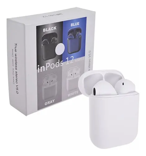 GENERICO Audifonos InPods 12 Bluetooth Compatible iPhone Android Color  Blanco