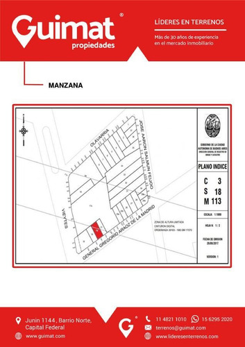 Terreno - Barracas - Lideres En Terrenos - Guimat Propiedades